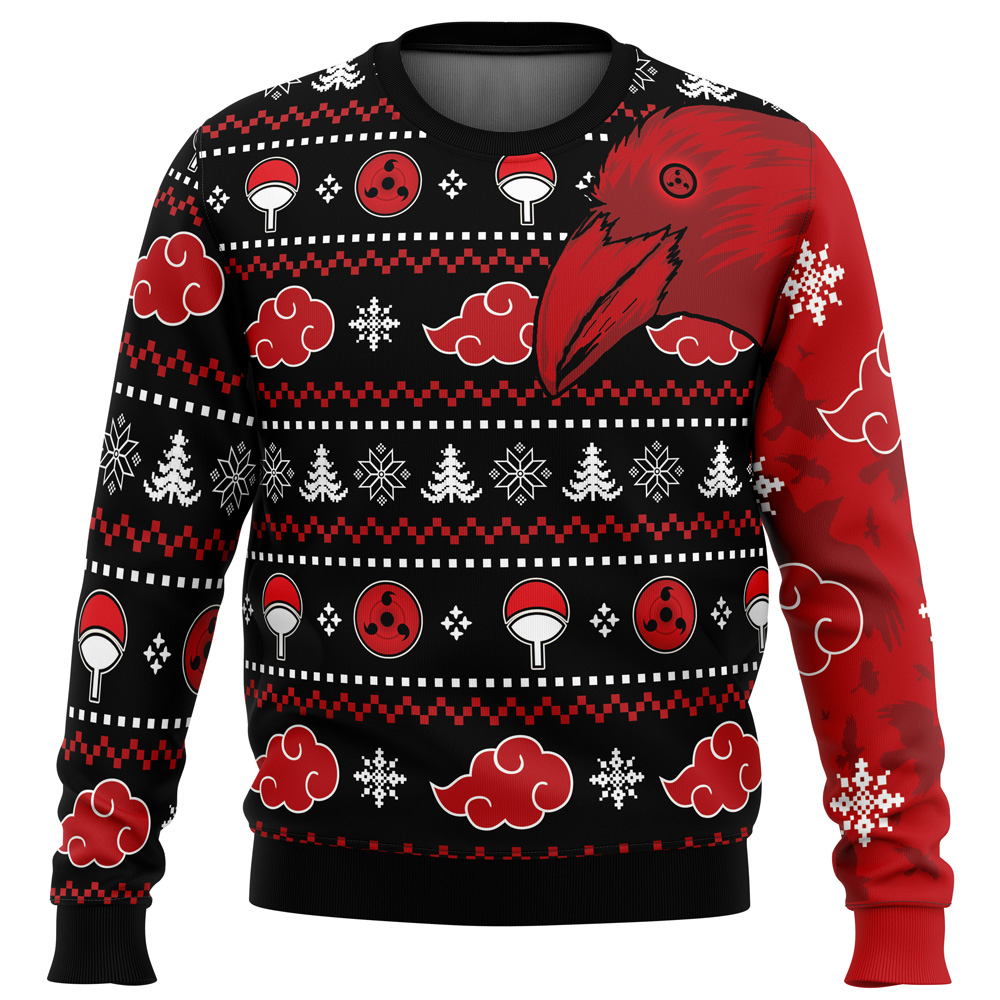 Akatsuki Itachi Symbolic Crows Naruto Christmas Sweater