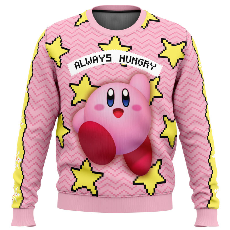 Always Hungry Kirby Ugly Christmas Sweater