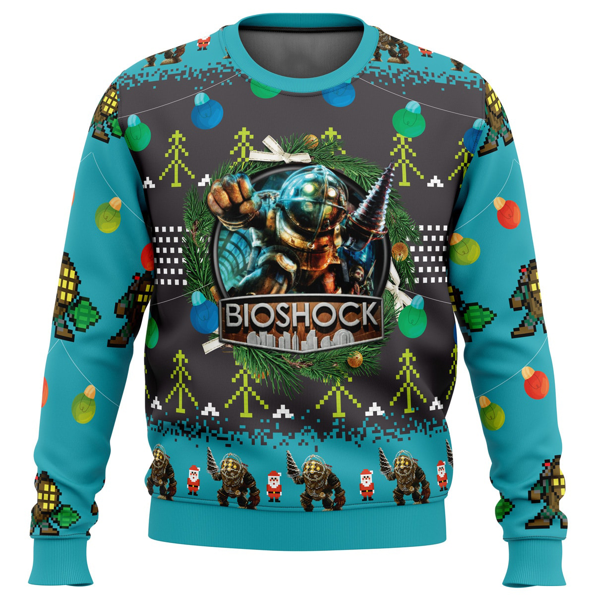 Big Daddy Bioshock v2 Ugly Christmas Sweater 1