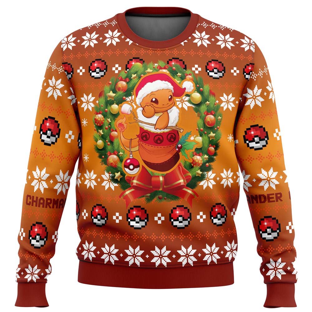 Christmas Charmander Pokemon Ugly Christmas Sweater