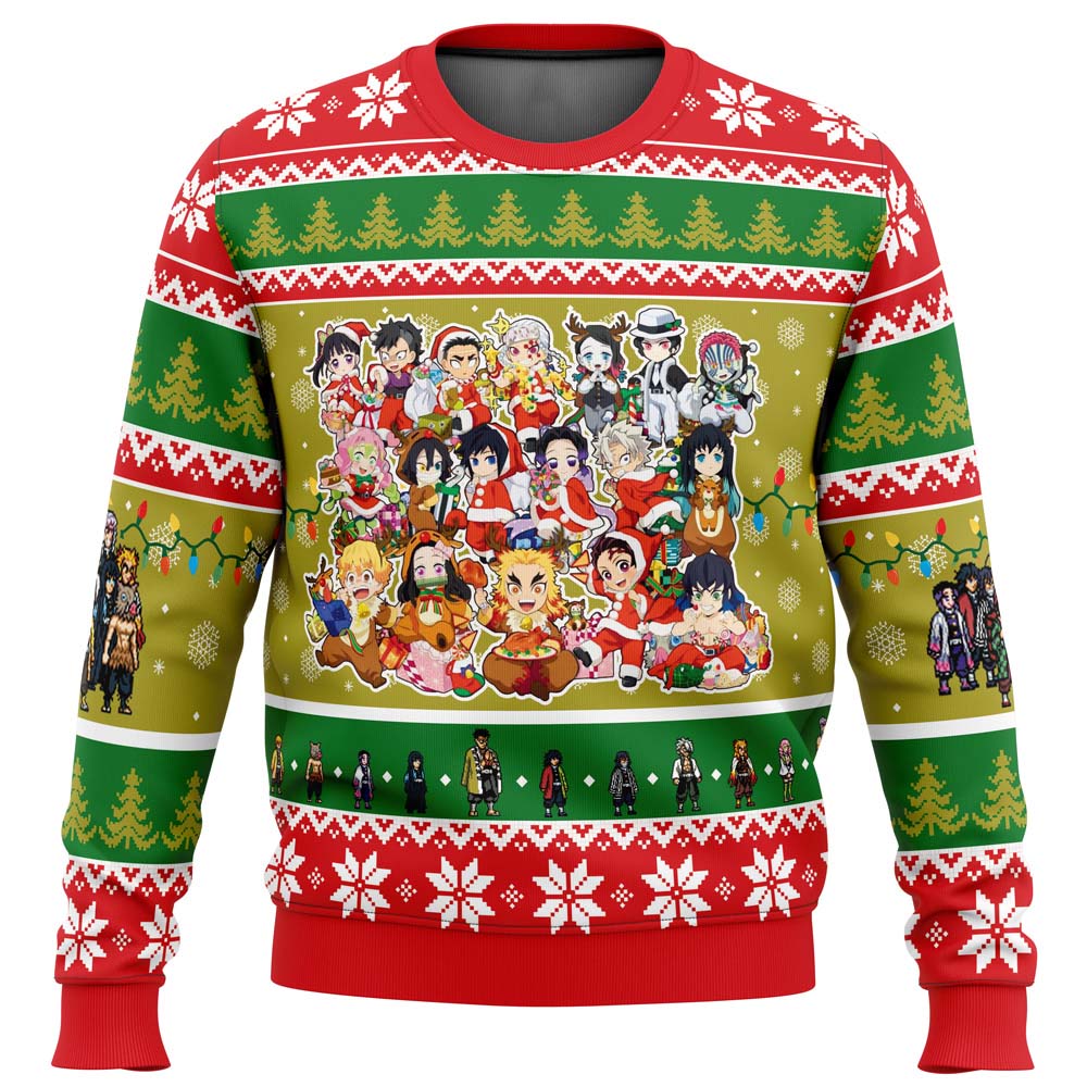 Christmas Demon Slayer Squad Demon Slayer Ugly Christmas Sweater