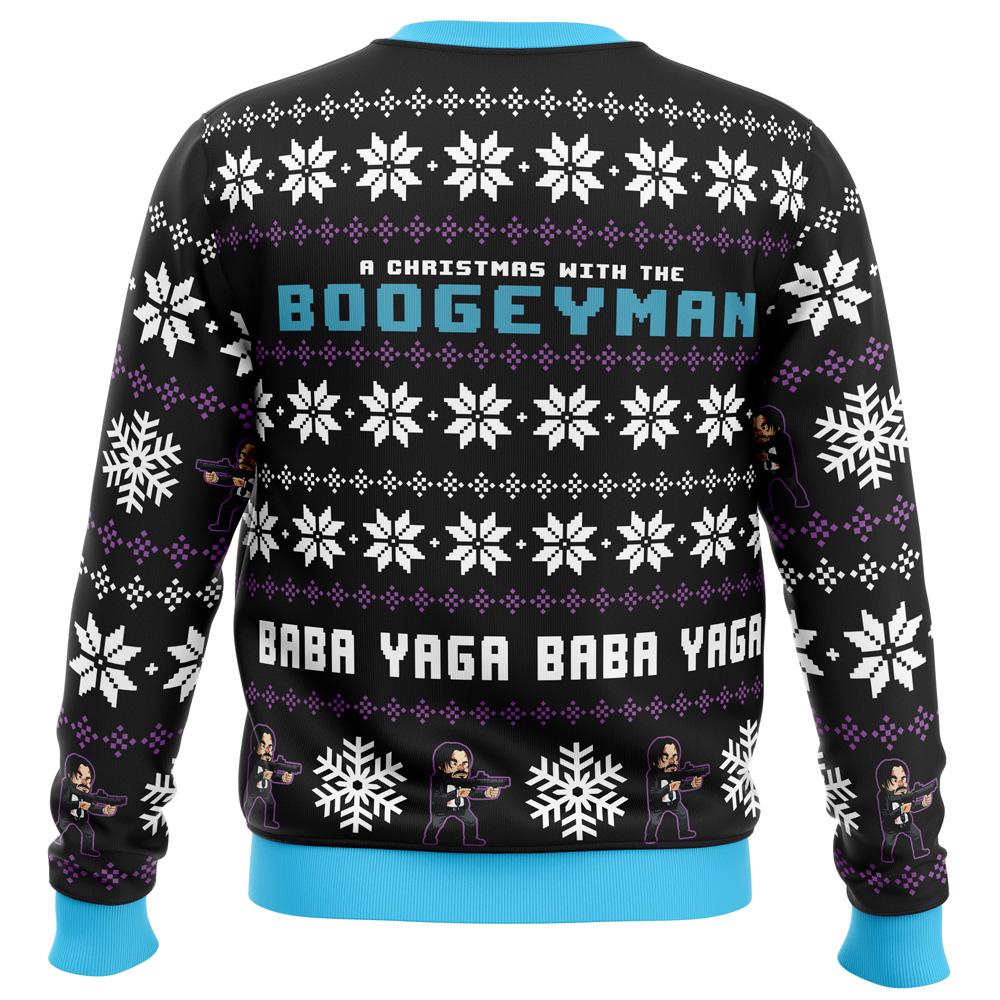 Christmas with the Boogeyman John Wick Ugly Christmas Sweater 1