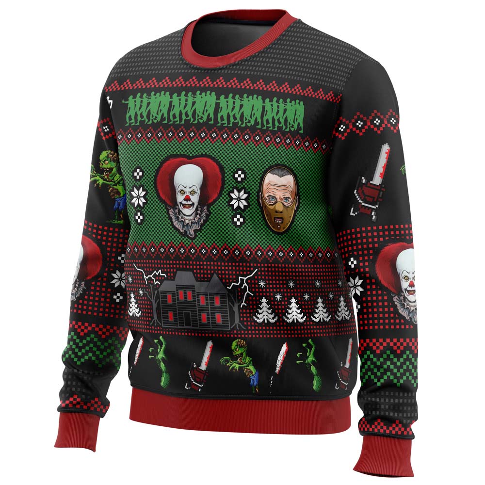 Classic Horror Christmas Ugly Christmas Sweater 1