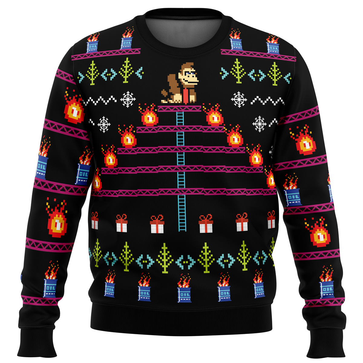 Donkey Kong Ugly Christmas Sweater