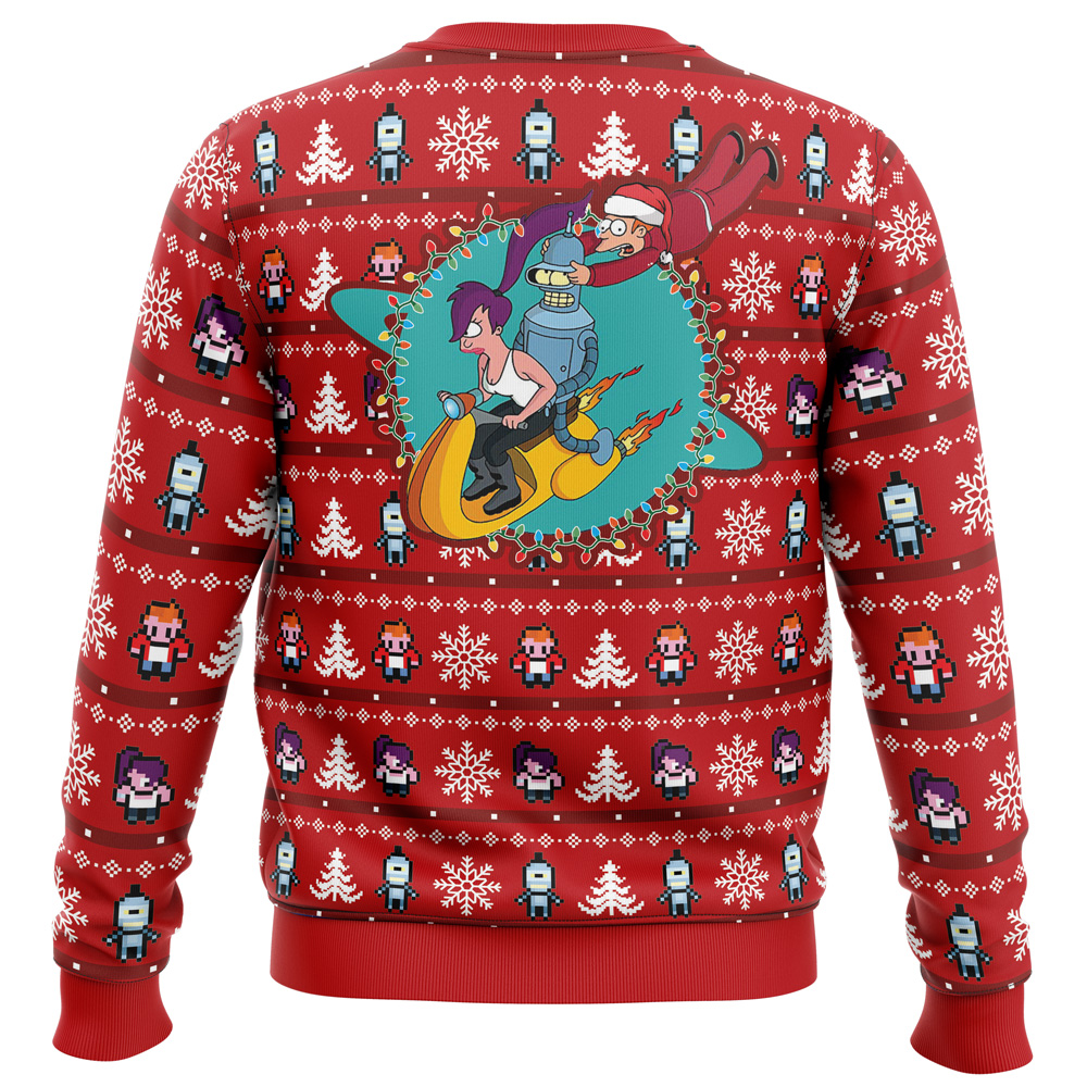Fa-La-La-La Futurama Ugly Christmas Sweater 5