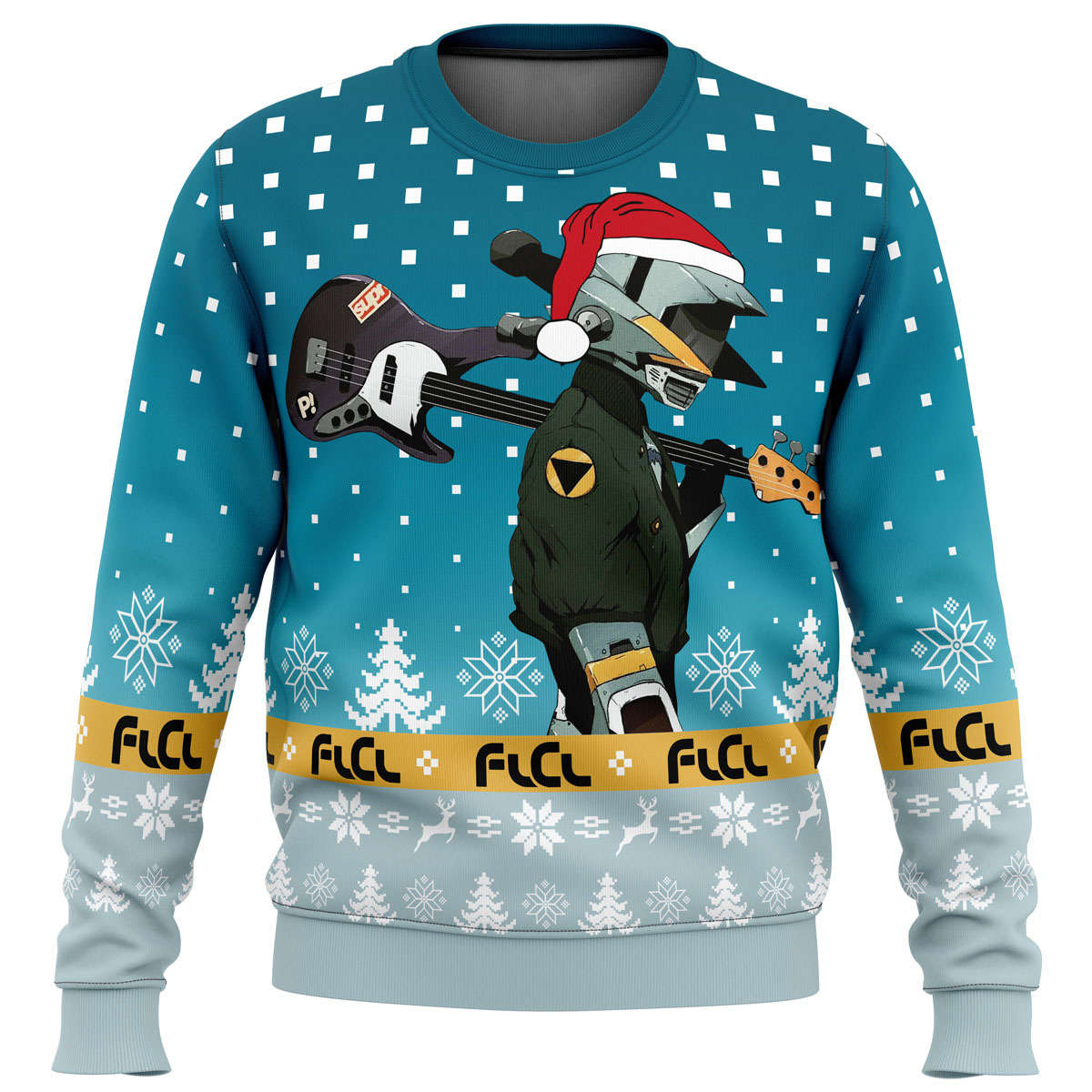 FLCL Canti Saw Christmas Tree Ugly Christmas Sweater