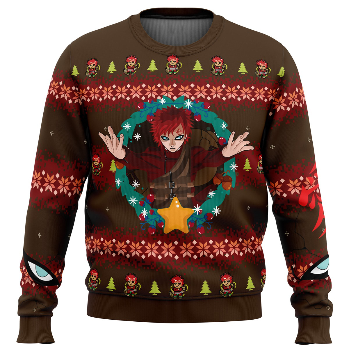 Gaara Naruto Ugly Christmas Sweater