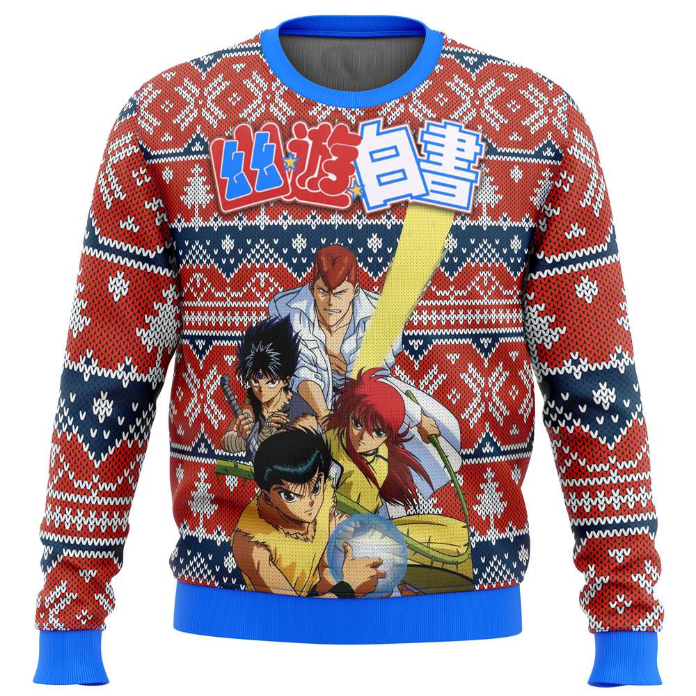 Ghost Fighter Yu Yu Hakusho Alt Ugly Christmas Sweater
