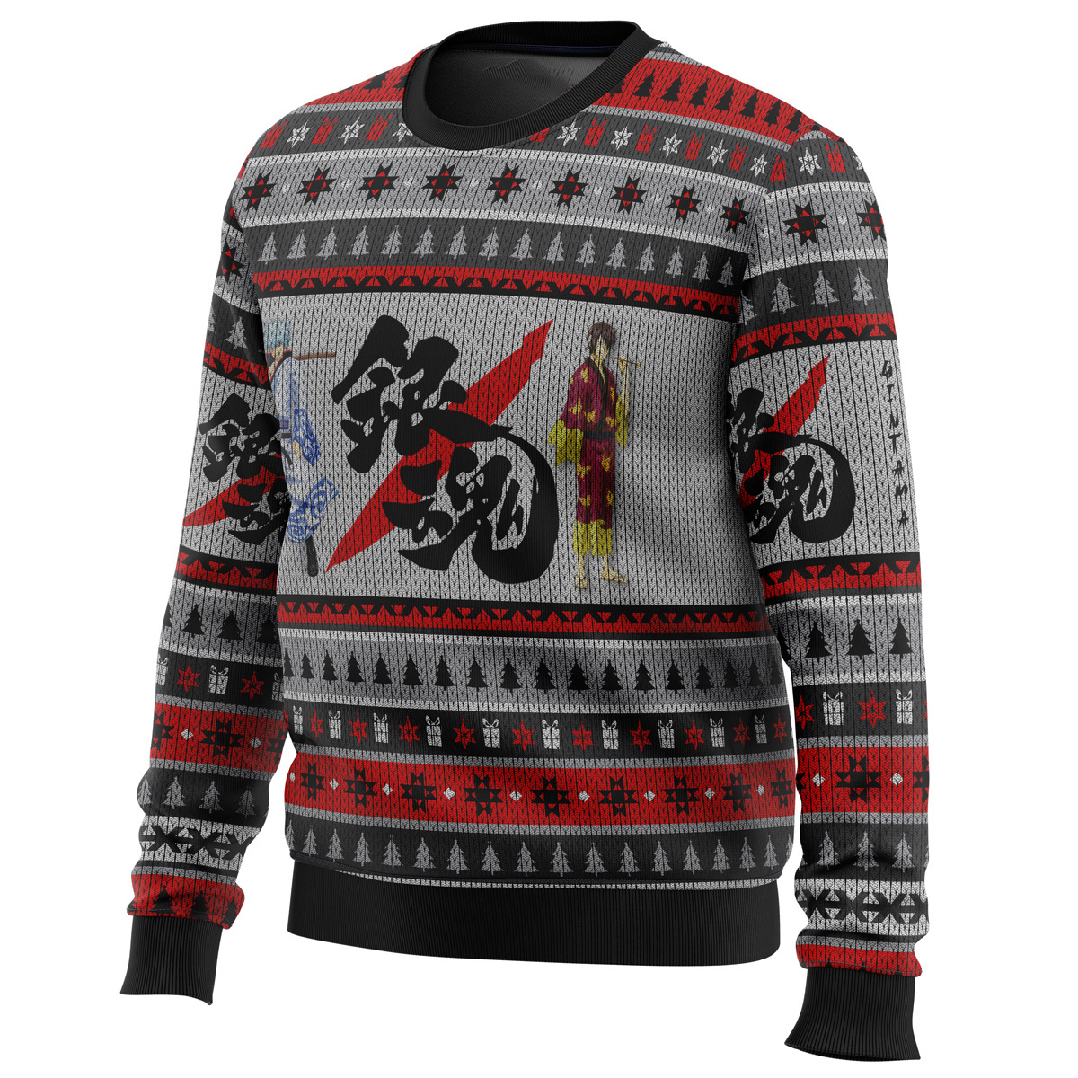 Gintama Shinsuke and Gintoki Ugly Christmas Sweater 1