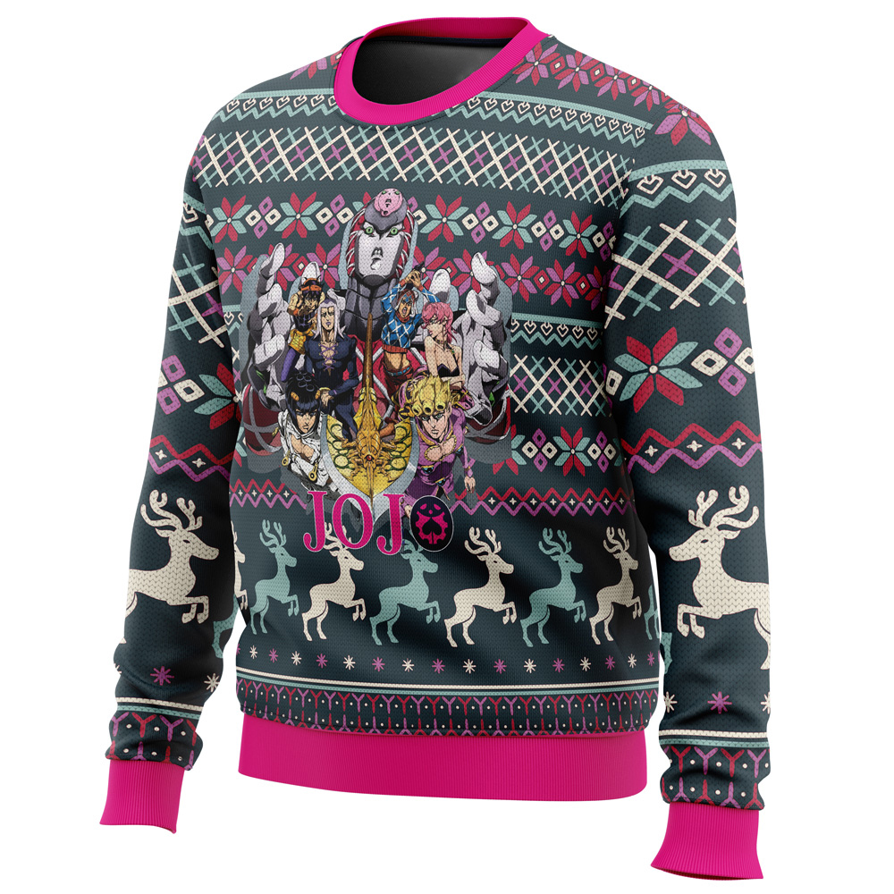Golden Wind Jojo’s Bizarre Adventure Ugly Christmas Sweater