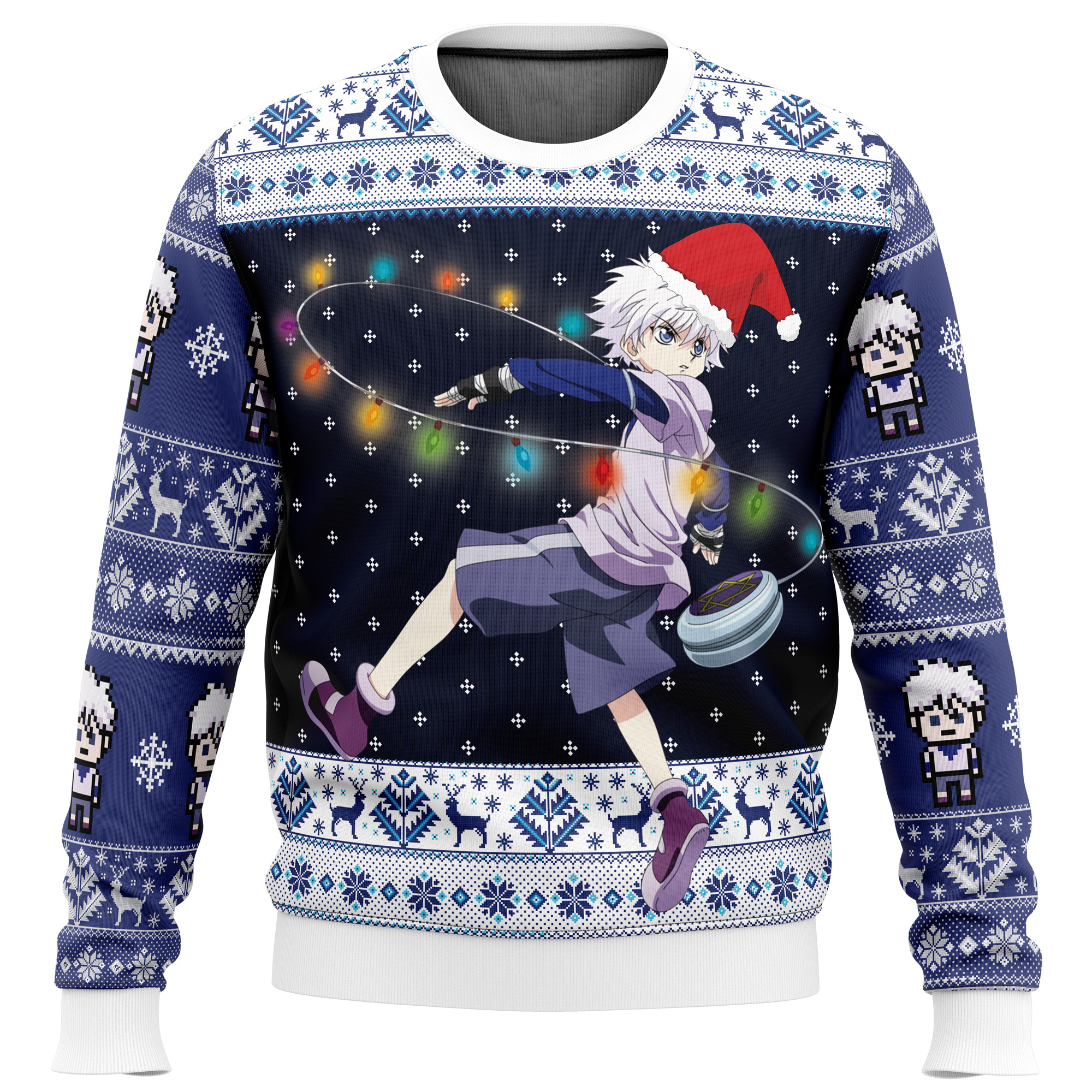 Killua Zoldyck v2 Hunter X Hunter Ugly Christmas Sweater