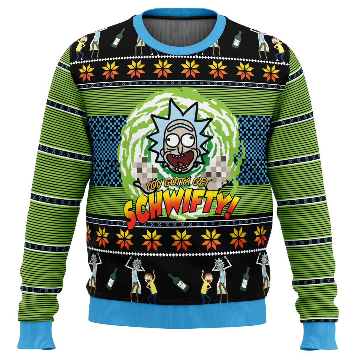 Let’s Get Schwifty! Rick and Morty Ugly Christmas Sweater