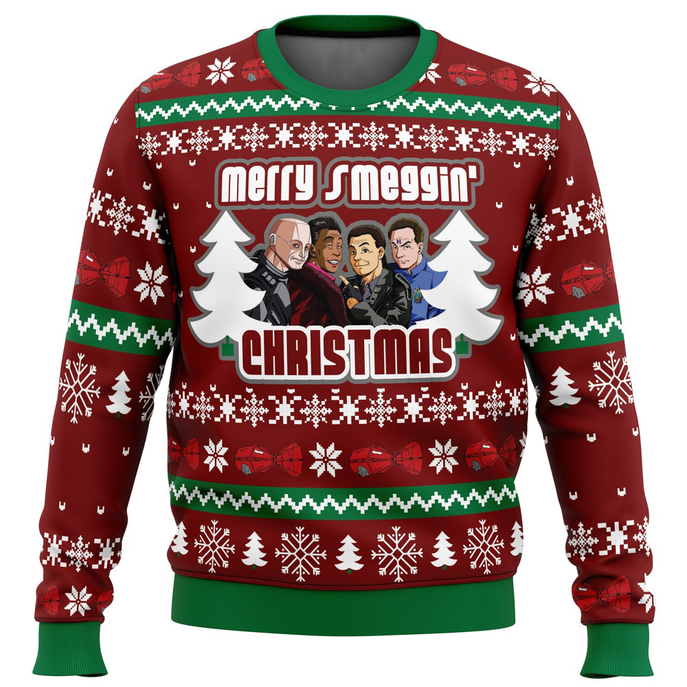 Merry Smeggin’ Christmas Red Dwarf Ugly Christmas Sweater