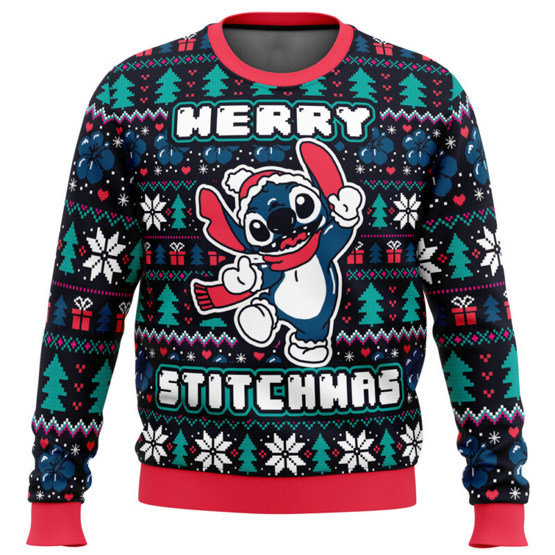 Merry Stitchmas Stitch Ugly Christmas Sweater 3