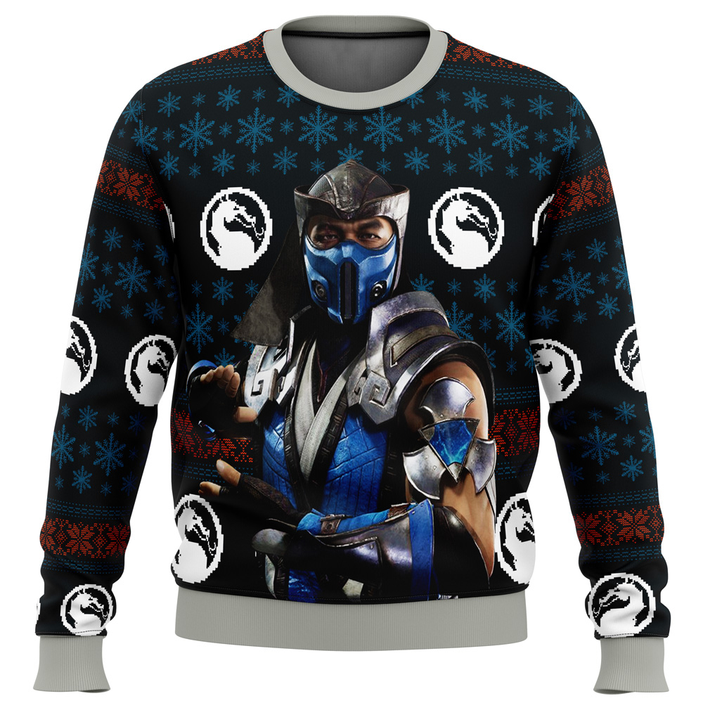 Mortal Kombat Sub Zero Ugly Christmas Sweater