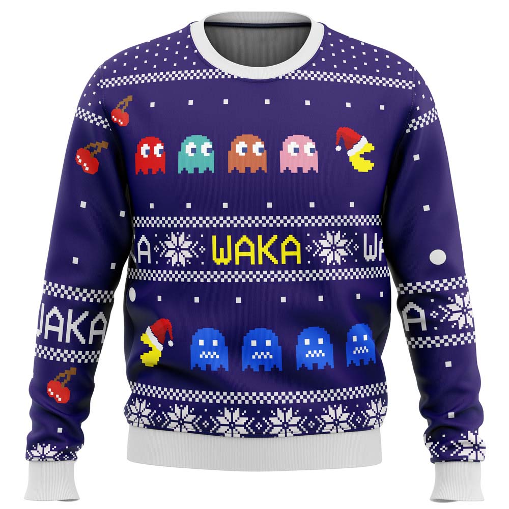 PACMAN waka waka Ugly Christmas Sweater
