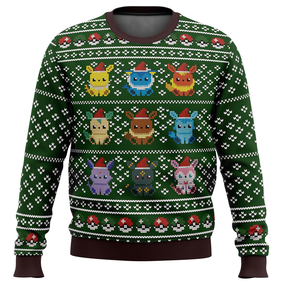 Pokemon Eevee Eeveelutions Ugly Christmas Sweater