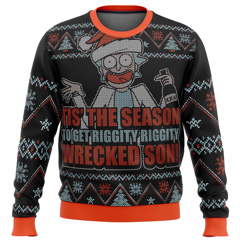 Rick and Morty Tis The Season Ugly Christmas Sweater