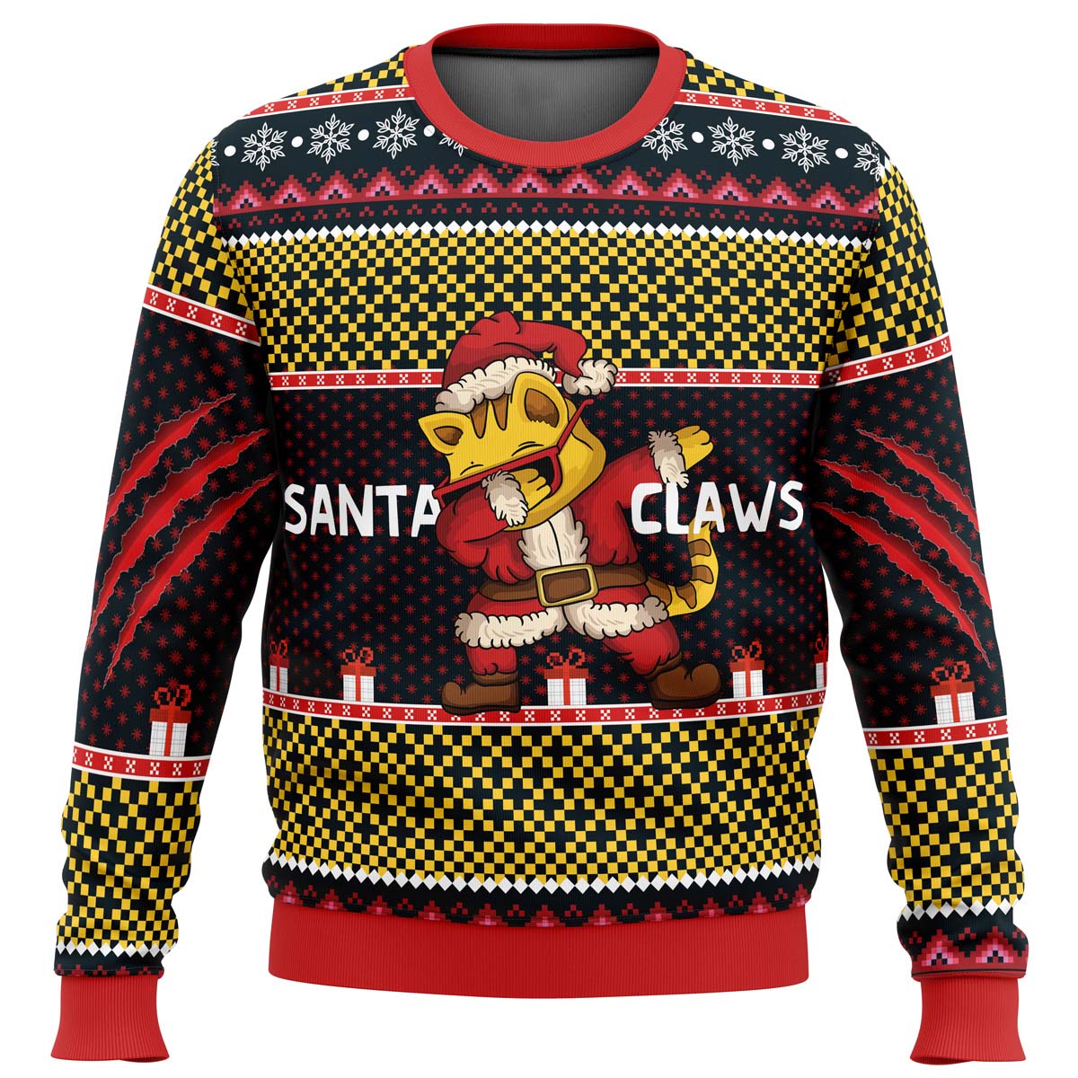 Santa Claws Ugly Christmas Sweater