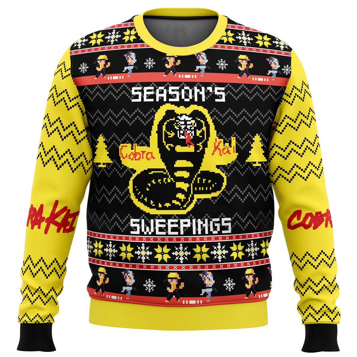 Season’s Sweepings Cobra Kai Ugly Christmas Sweater