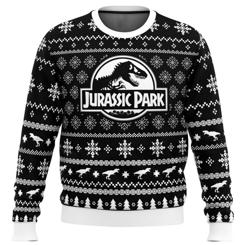 Skeleton Christmas Jurassic Park Ugly Christmas Sweater 7