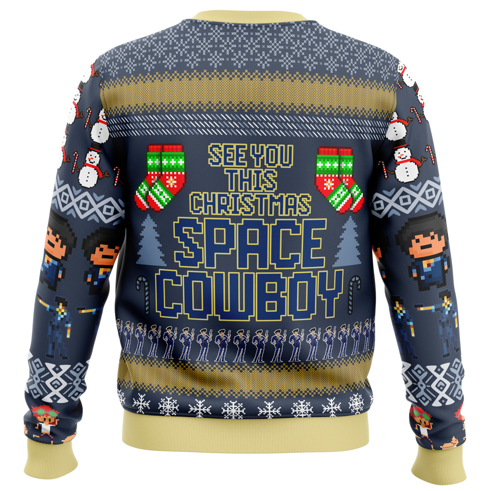 Spike Spiegel Cowboy Bebop Ugly Christmas Sweater 1