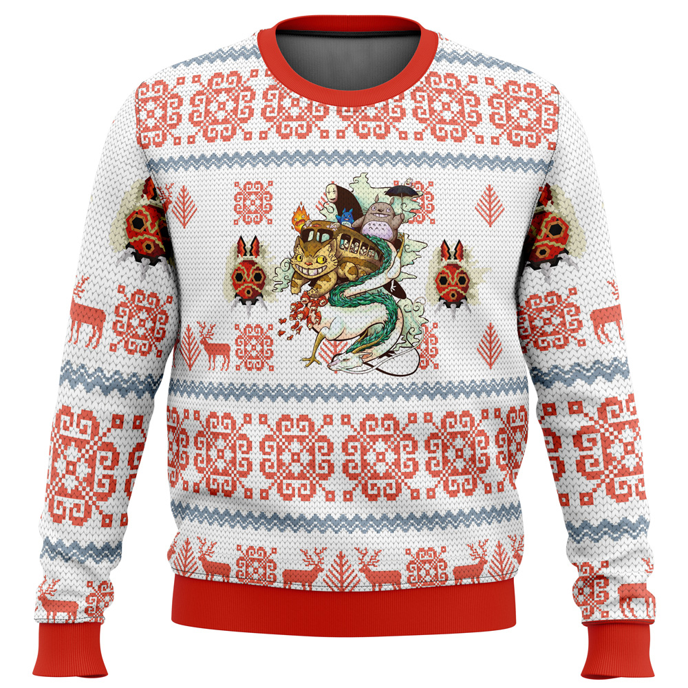 Studio Ghibli Light Ugly Christmas Sweater