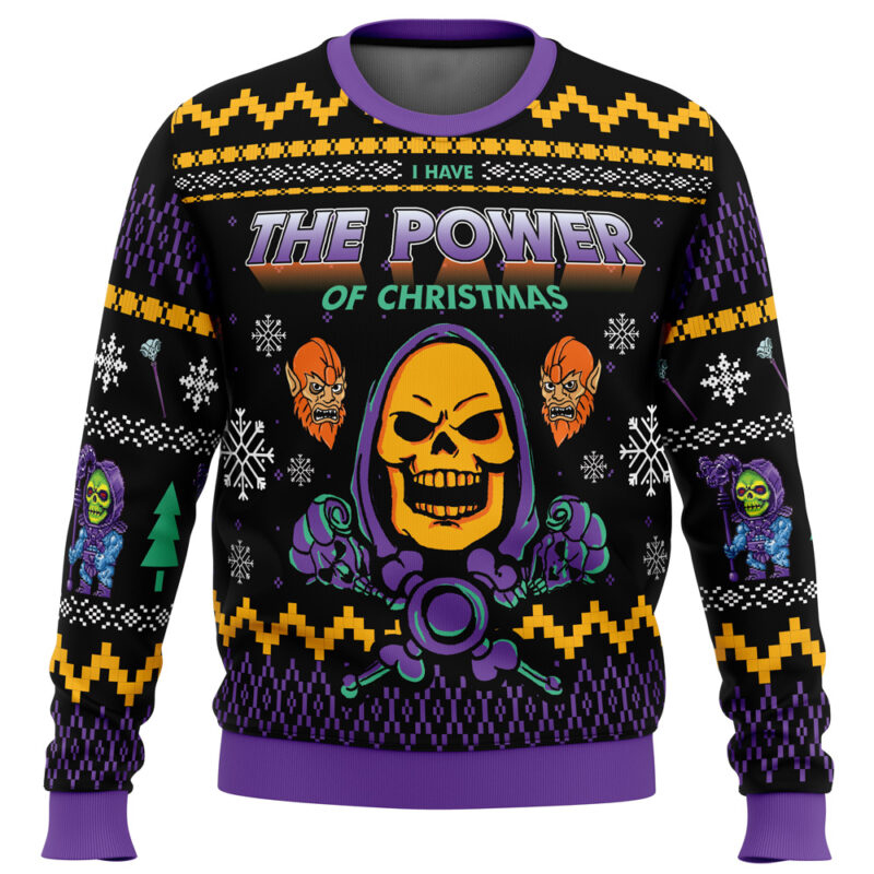 The Evil Power of Christmas He-Man Ugly Christmas Sweater 3
