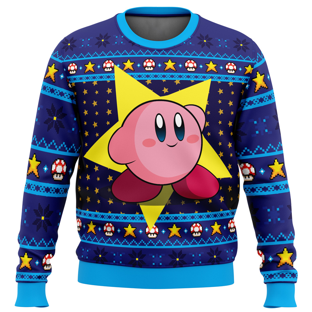 The Pink Hero Kirby’s Dream Land Ugly Christmas Sweater