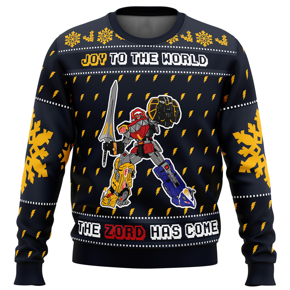 The Zord Has Come Power Rangers Ugly Christmas Sweater