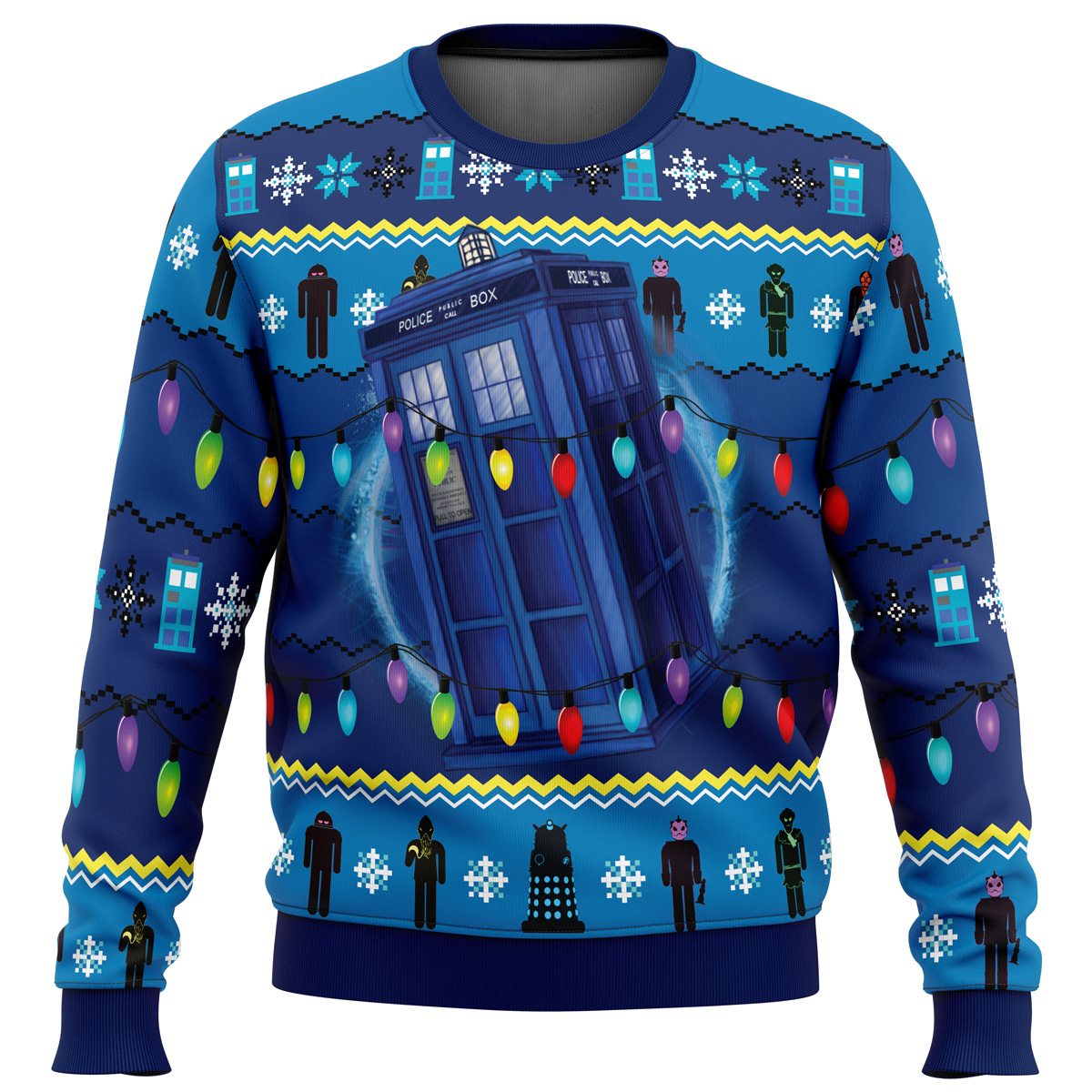 WHO’S Outside Doctor Who Ugly Christmas Sweater