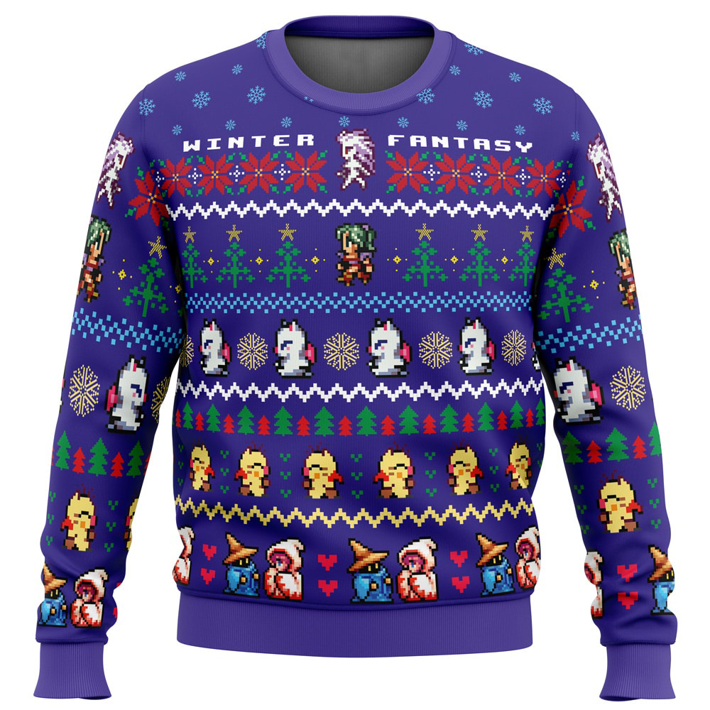 Winter Fantasy Final Fantasy Ugly Christmas Sweater