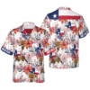 Texas Longhorn Bluebonnet And Armadillo Hawaiian Shirt 7