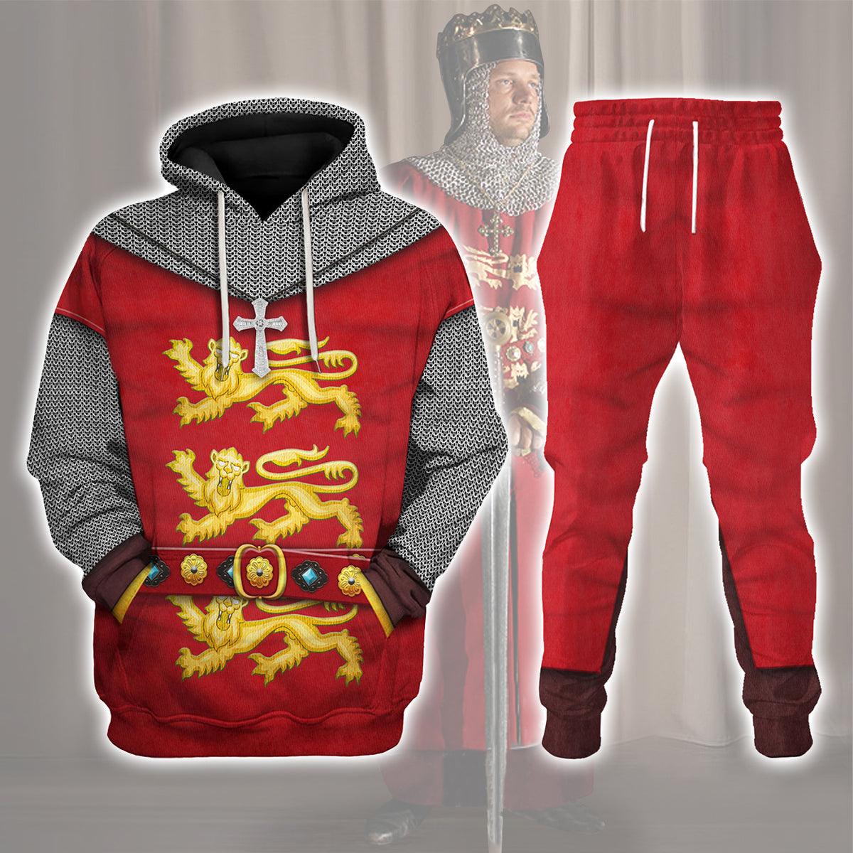 1189â€“1192 Crusader King Knights Costume Hoodie Sweatshirt T-Shirt Tracksuit