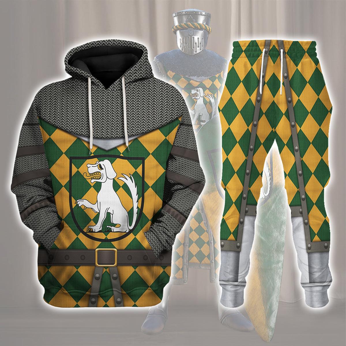 13th Century German Knight Costume Hoodie Sweatshirt T-Shirt Tracksuit