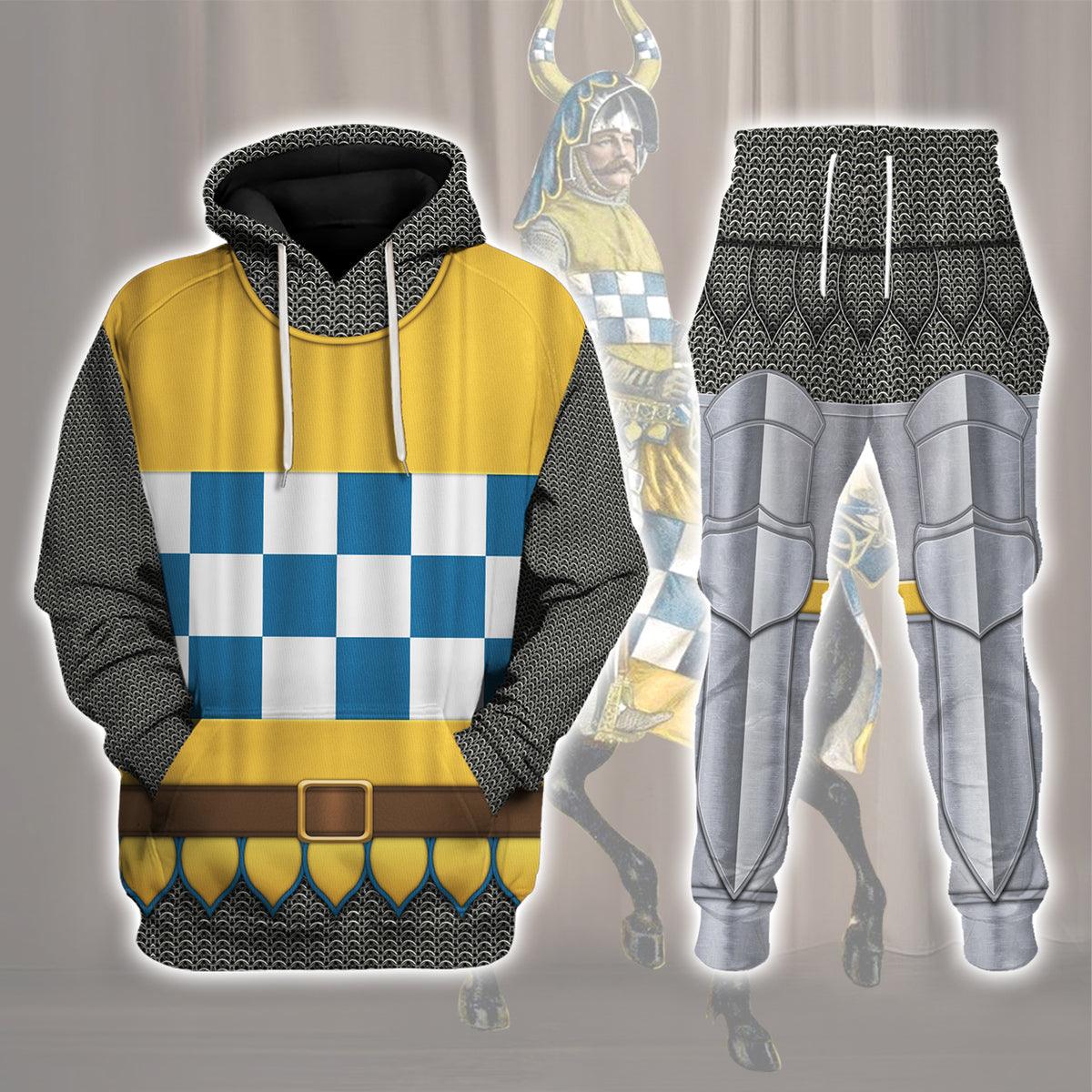 14th Century German Knight Costume Hoodie Sweatshirt T-Shirt Tracksuit