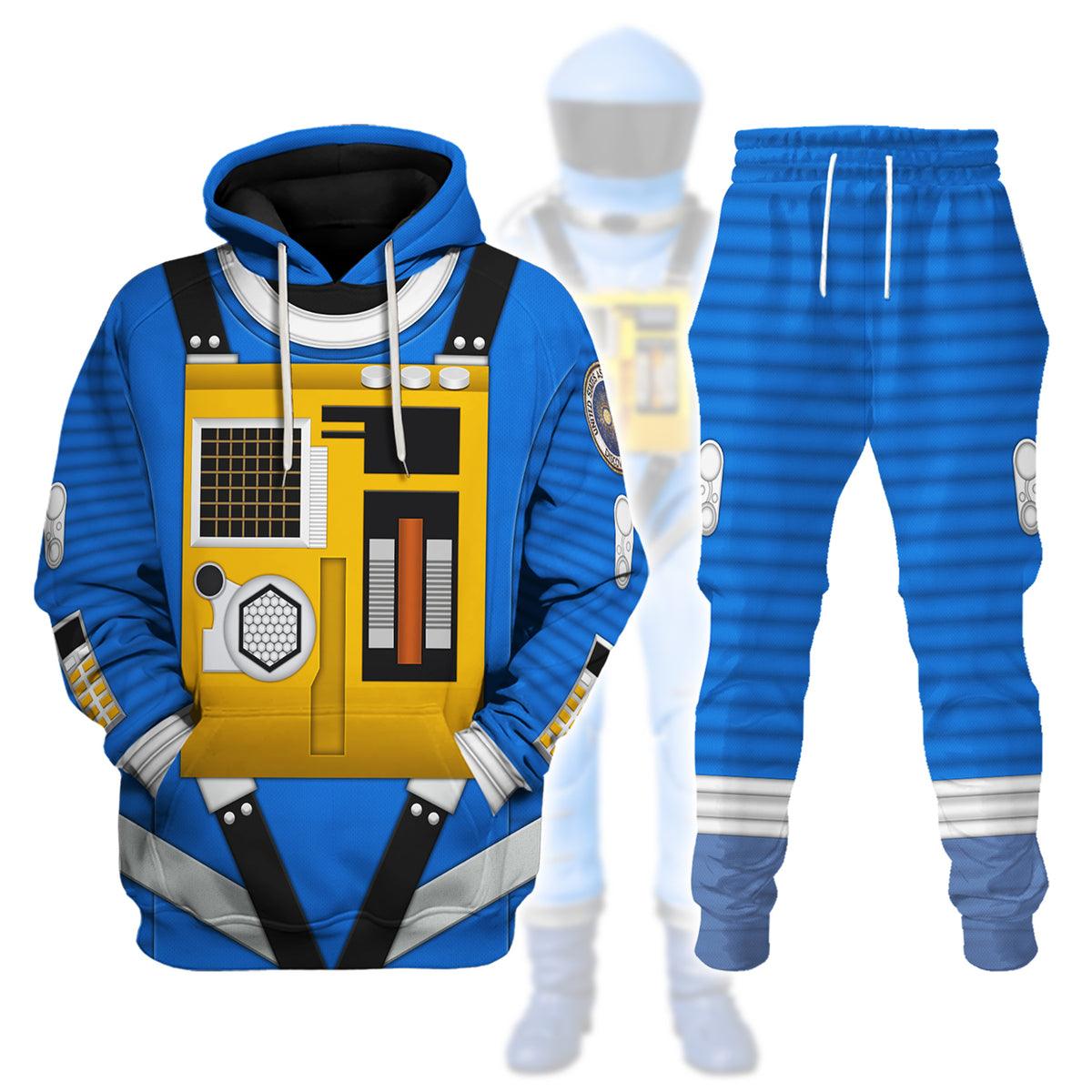 2001: Space Odyssey Iconic Costume Blue Hoodie Sweatshirt T-Shirt Sweatpants