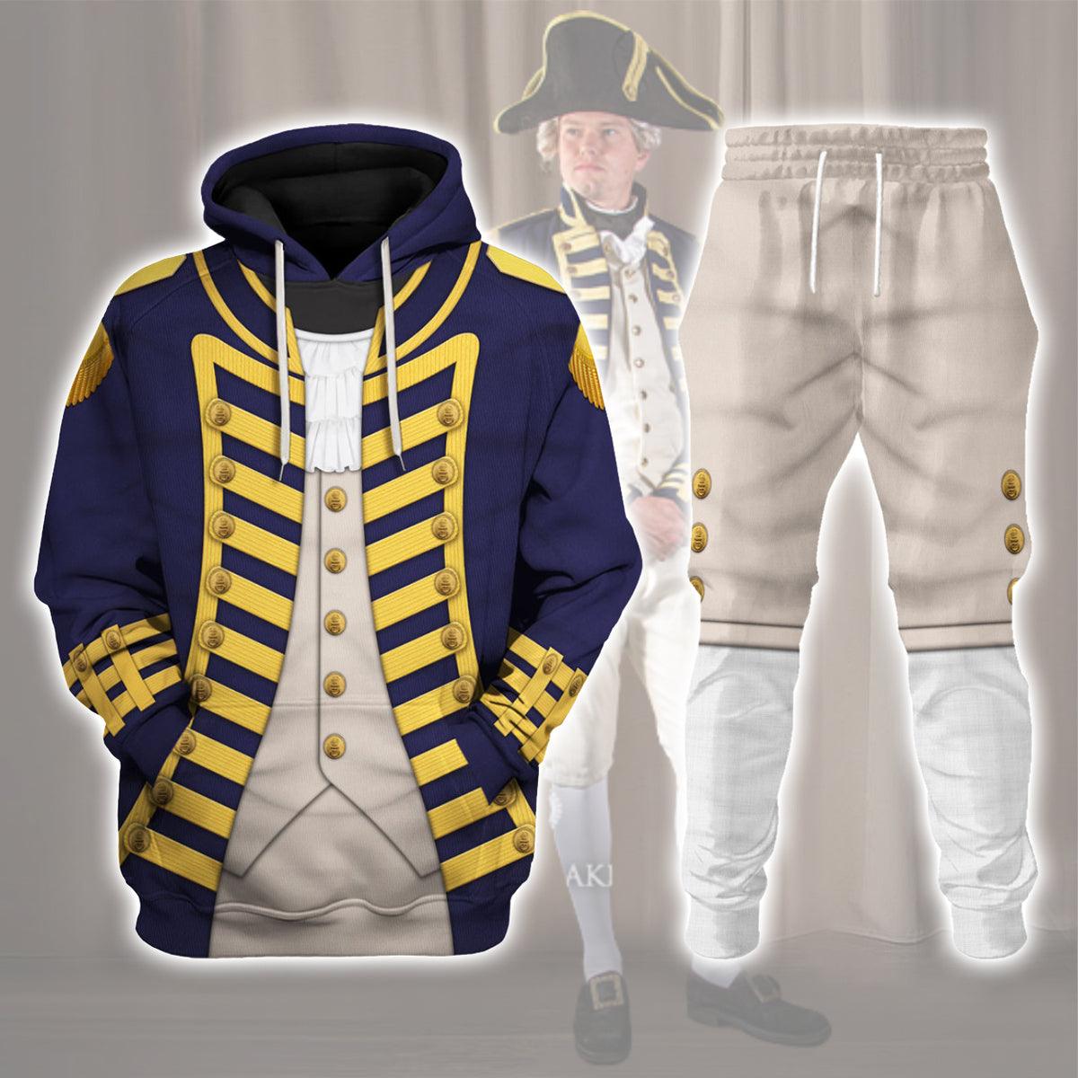 Admiral Collingwood Uniform All Over Print Hoodie Sweatshirt T-Shirt Tracksuit