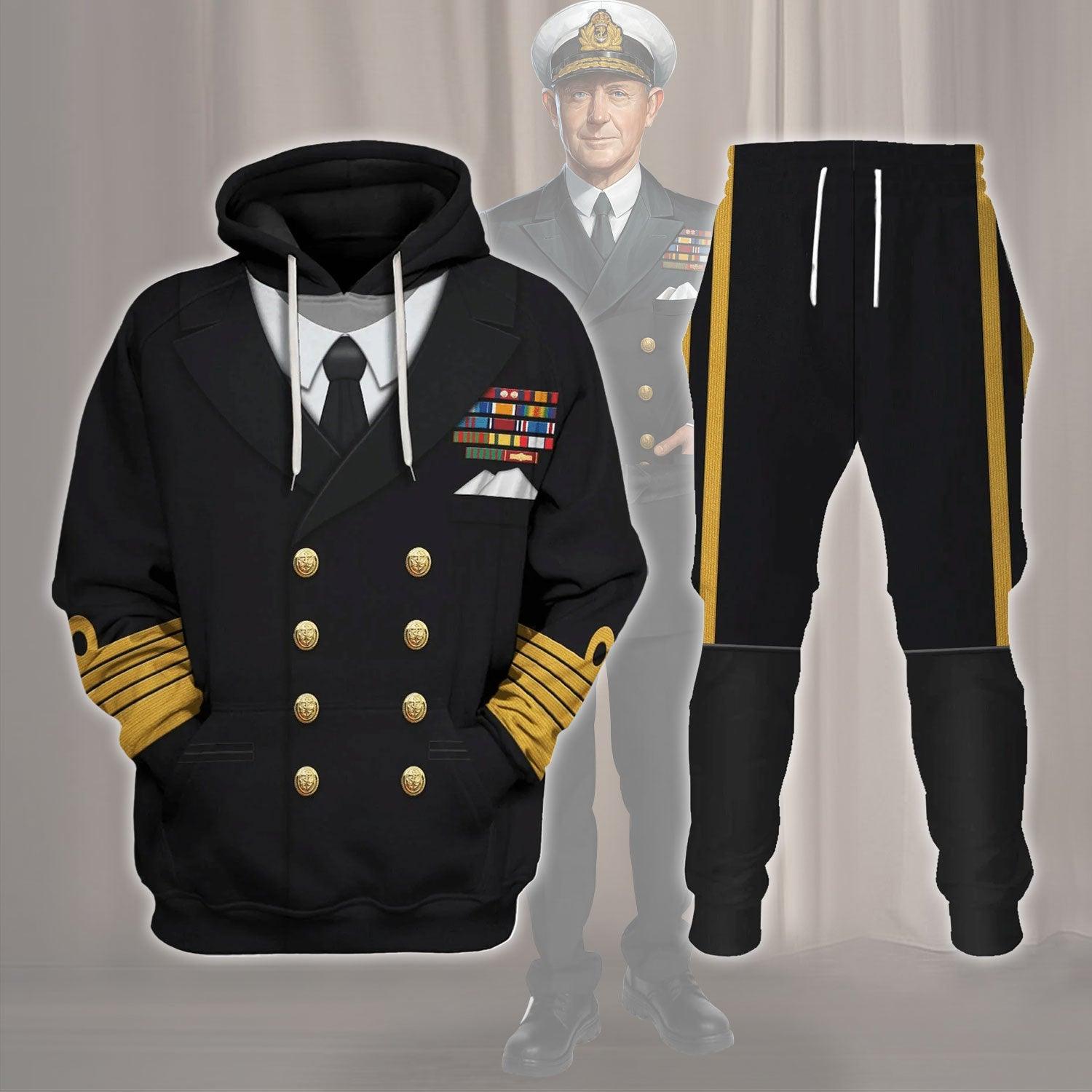 Admiral Of The Fleet Andrew Browne Cunningham “ABC” Costume Hoodie Sweatshirt T-Shirt Tracksuit