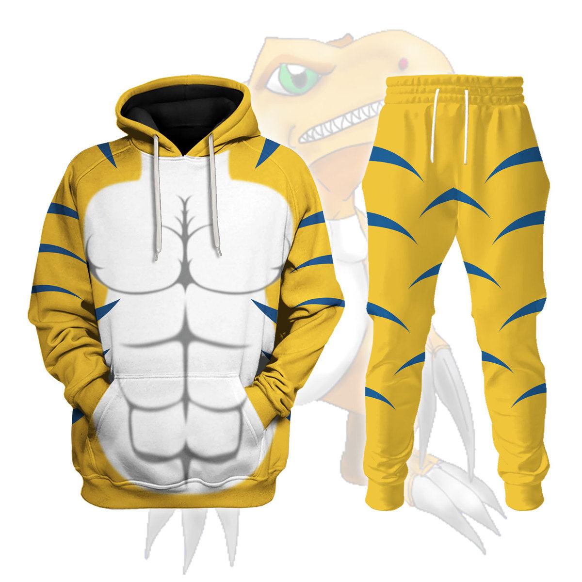 Agumon X Hoodie T-shirt Sweatpants Cosplay