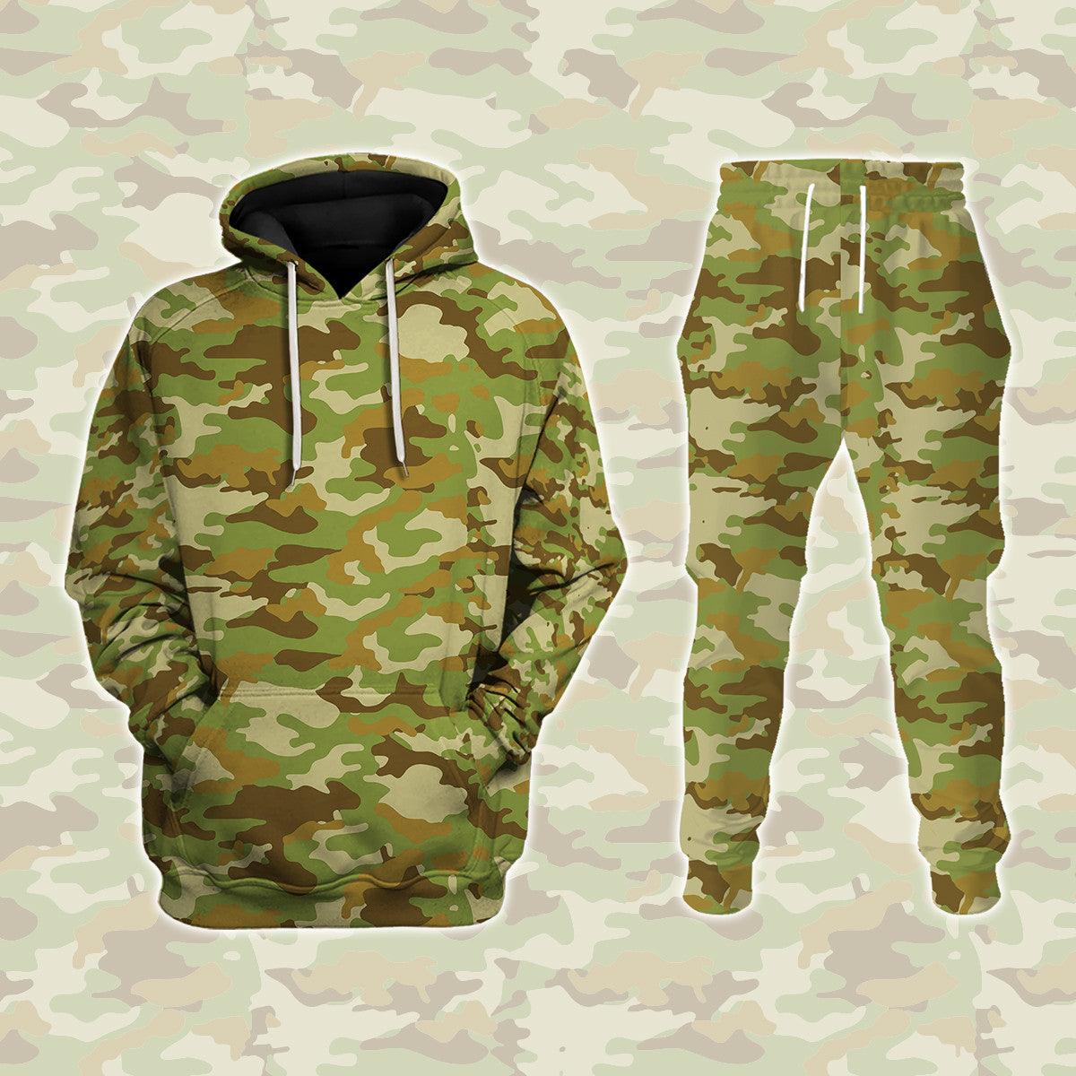 AMCU Australian Multicam Camouflage Uniform Hoodie Sweatshirt T-Shirt Tracksuit