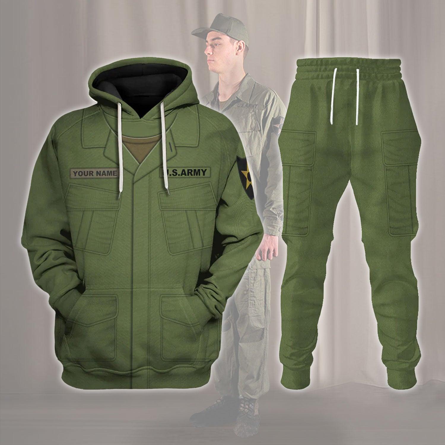 American Jungle Tunic and trousers-3rd pattern-Poplin Rip Stop-Basic Costume Hoodie Sweatshirt T-Shirt Tracksuit