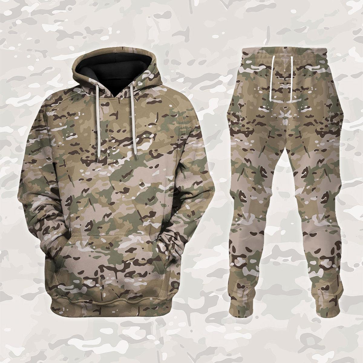 American Operational Camouflage Pattern (OCP) Hoodie Sweatshirt T-Shirt Tracksuit