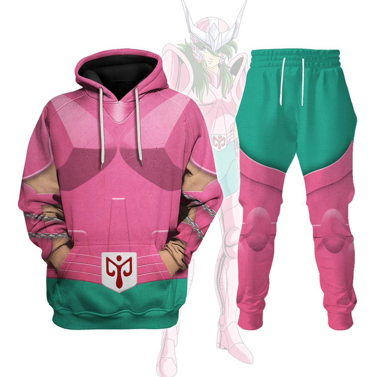 Andromeda Shun Bronze Saints Saint Seiya Costume Hoodie Sweatshirt T-Shirt Tracksuit