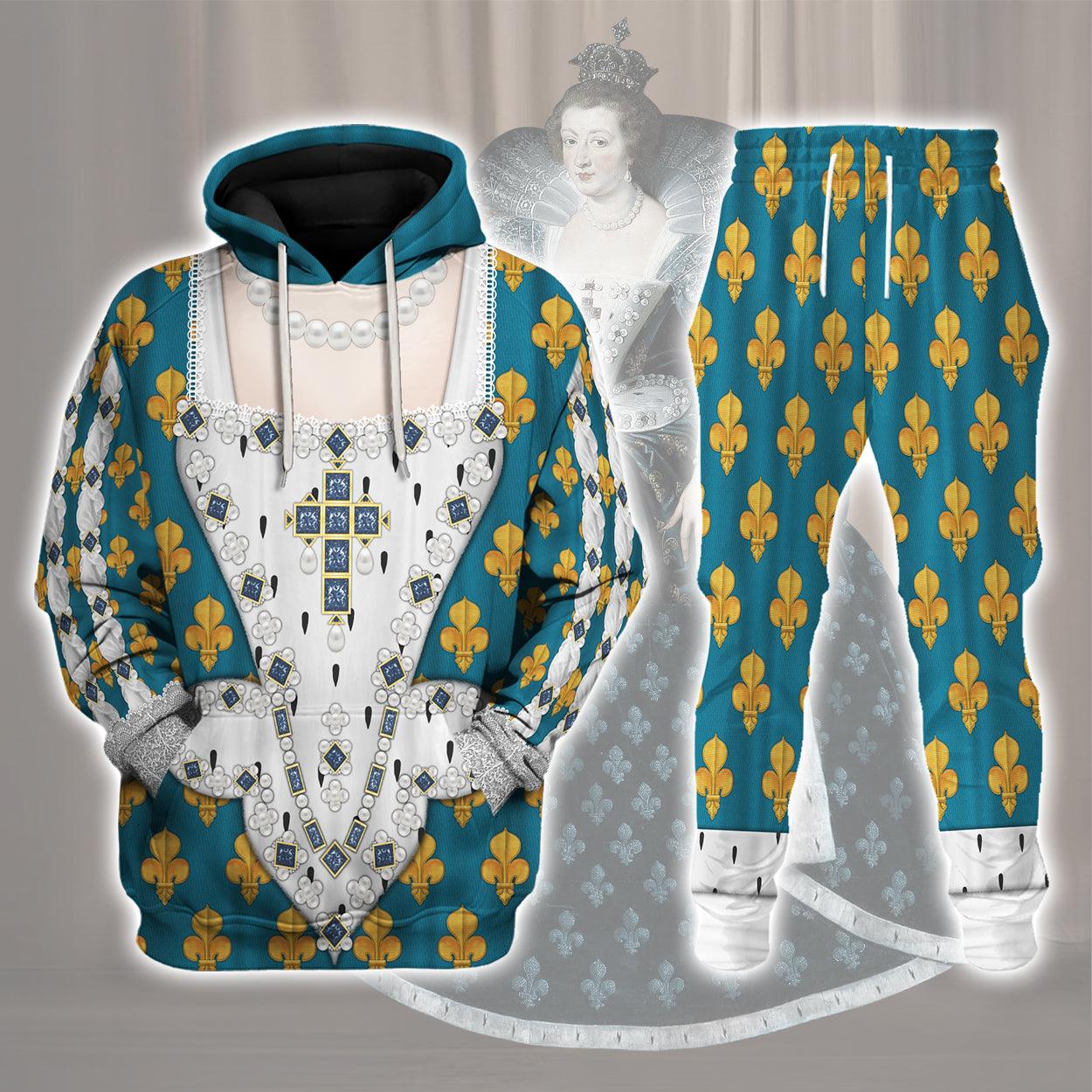 Anne of Austria Costume All Over Print Hoodie Sweatshirt T-Shirt Tracksuit