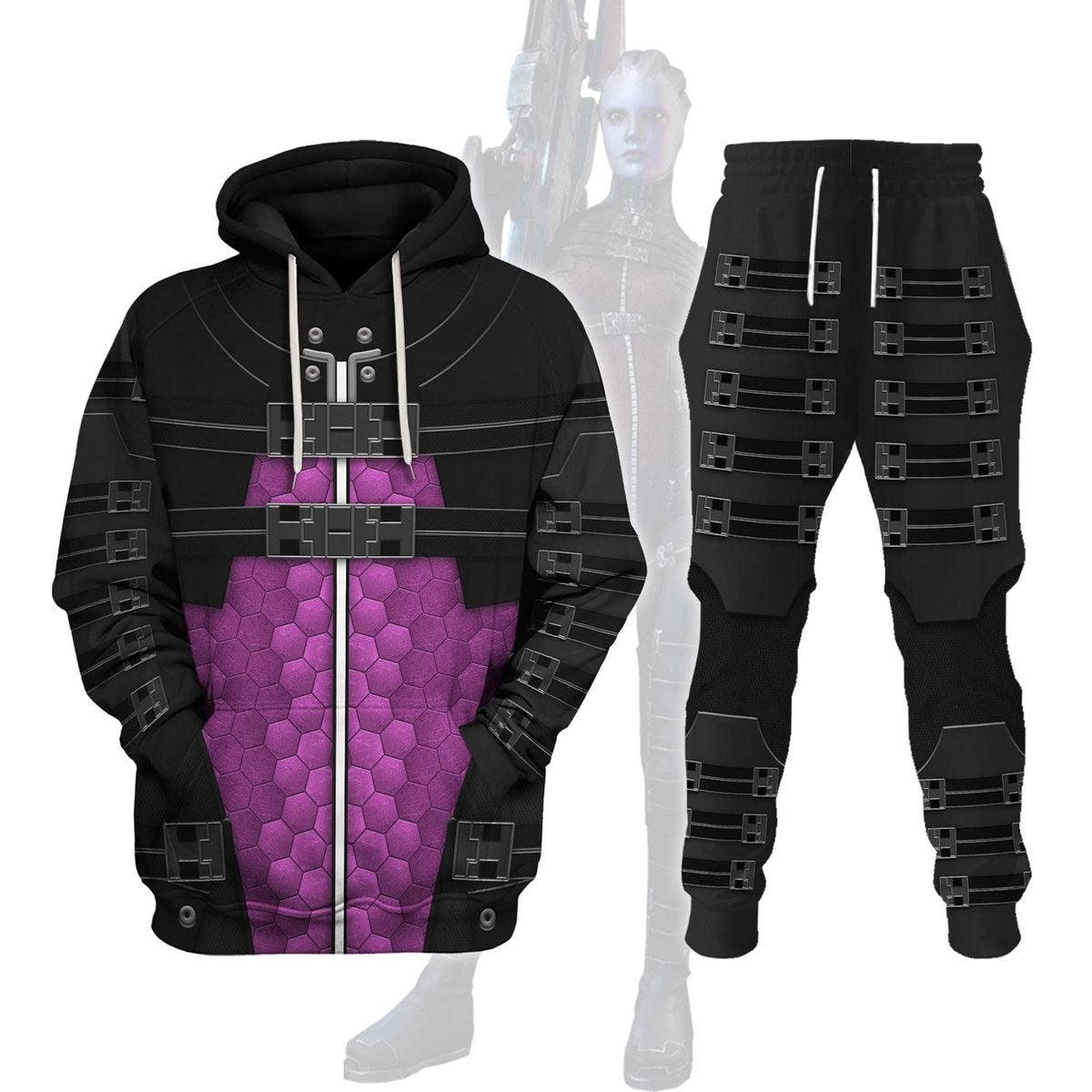 Asari Armor Hoodie Sweatshirt T-shirt Sweatpants Outfit Cosplay Costumes