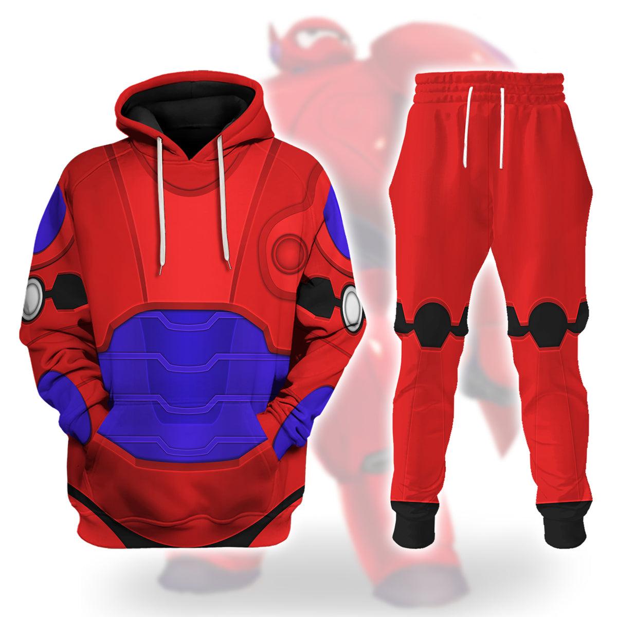 Baymax Super Armor Cosplay Costume Hoodie Sweatshirt T-Shirt Sweatpants