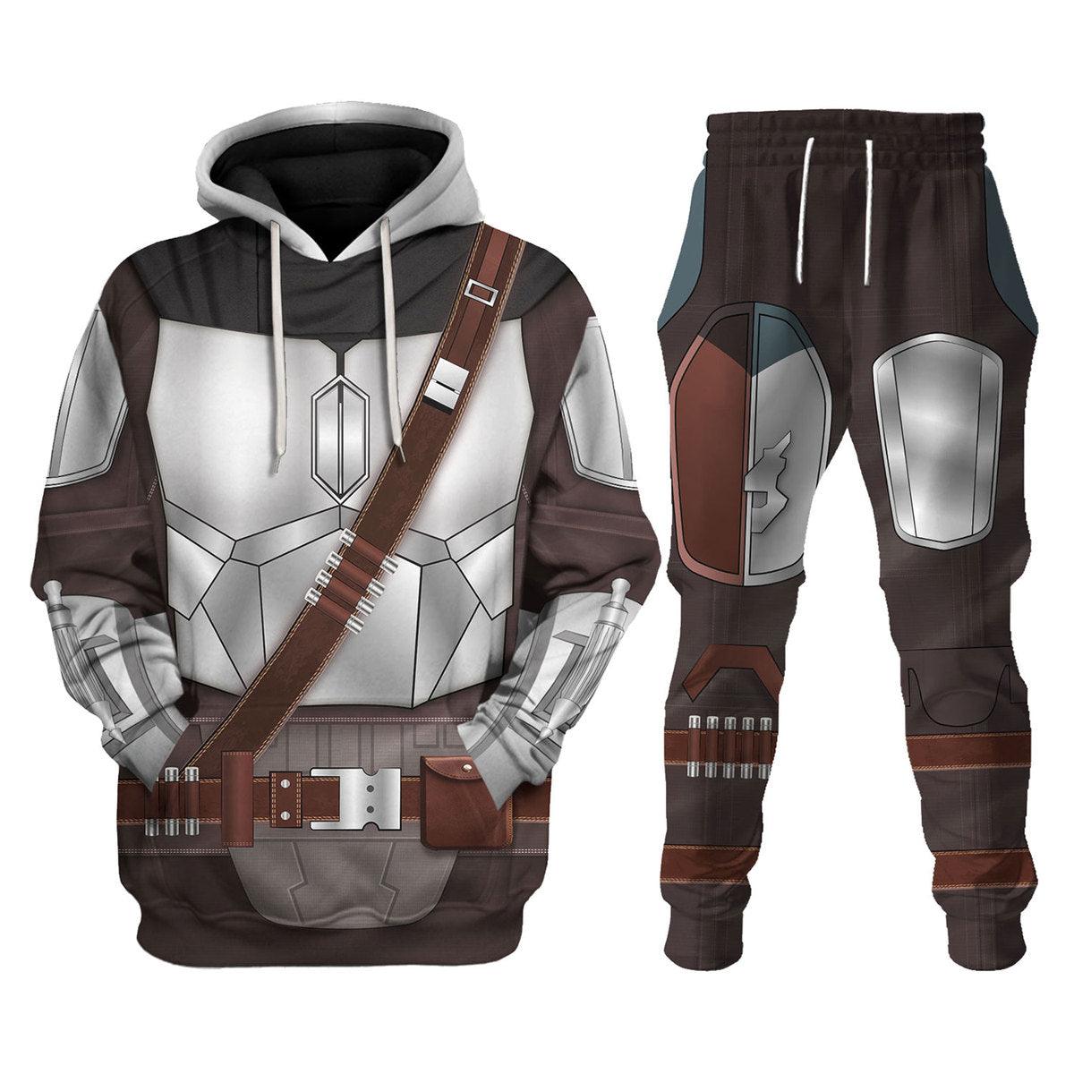 Beskar Mandalorian Costume Hoodie Sweatshirt T-Shirt Sweatpants