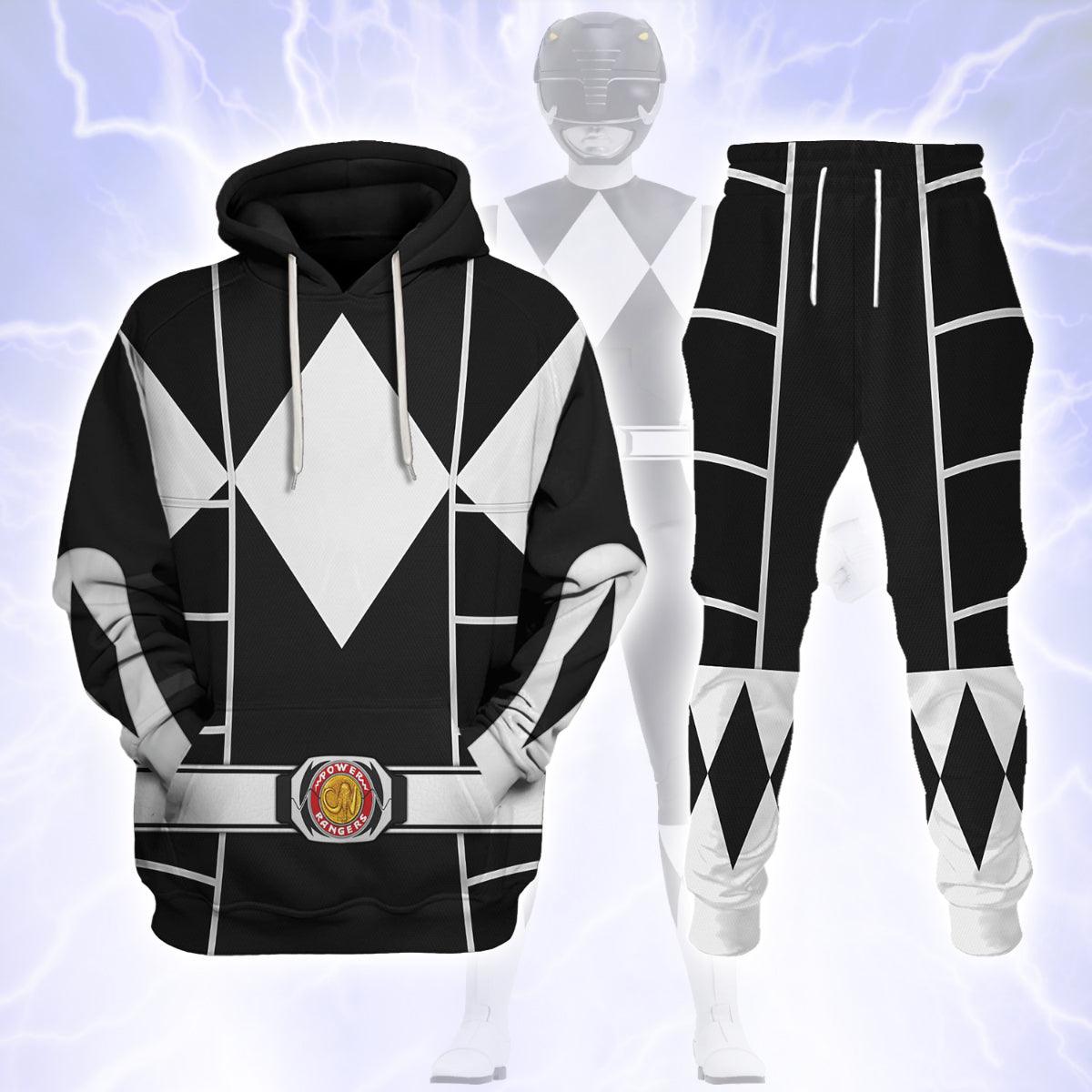 Black Ranger Mighty Morphin Cosplay Hoodies Sweatshirt T-shirt Hawaiian