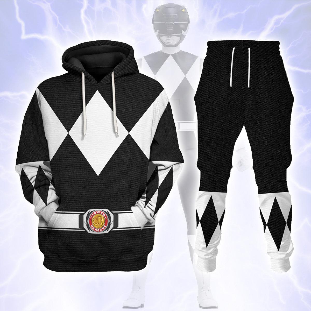 Black Ranger Mighty Morphin Hoodies Sweatshirt T-shirt Hawaiian